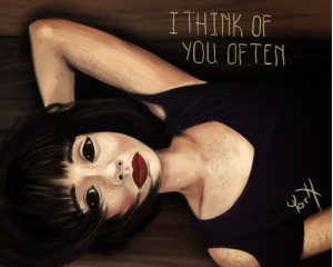 i think of you often                   
